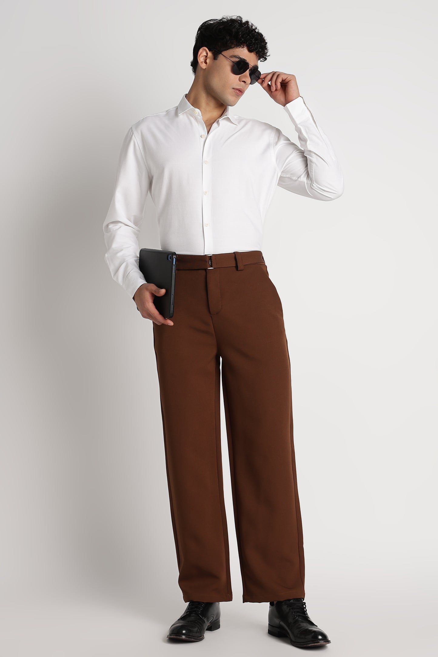 Premium Solid Casual Shirt White