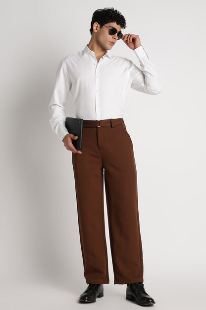 Premium Solid Casual Shirt White