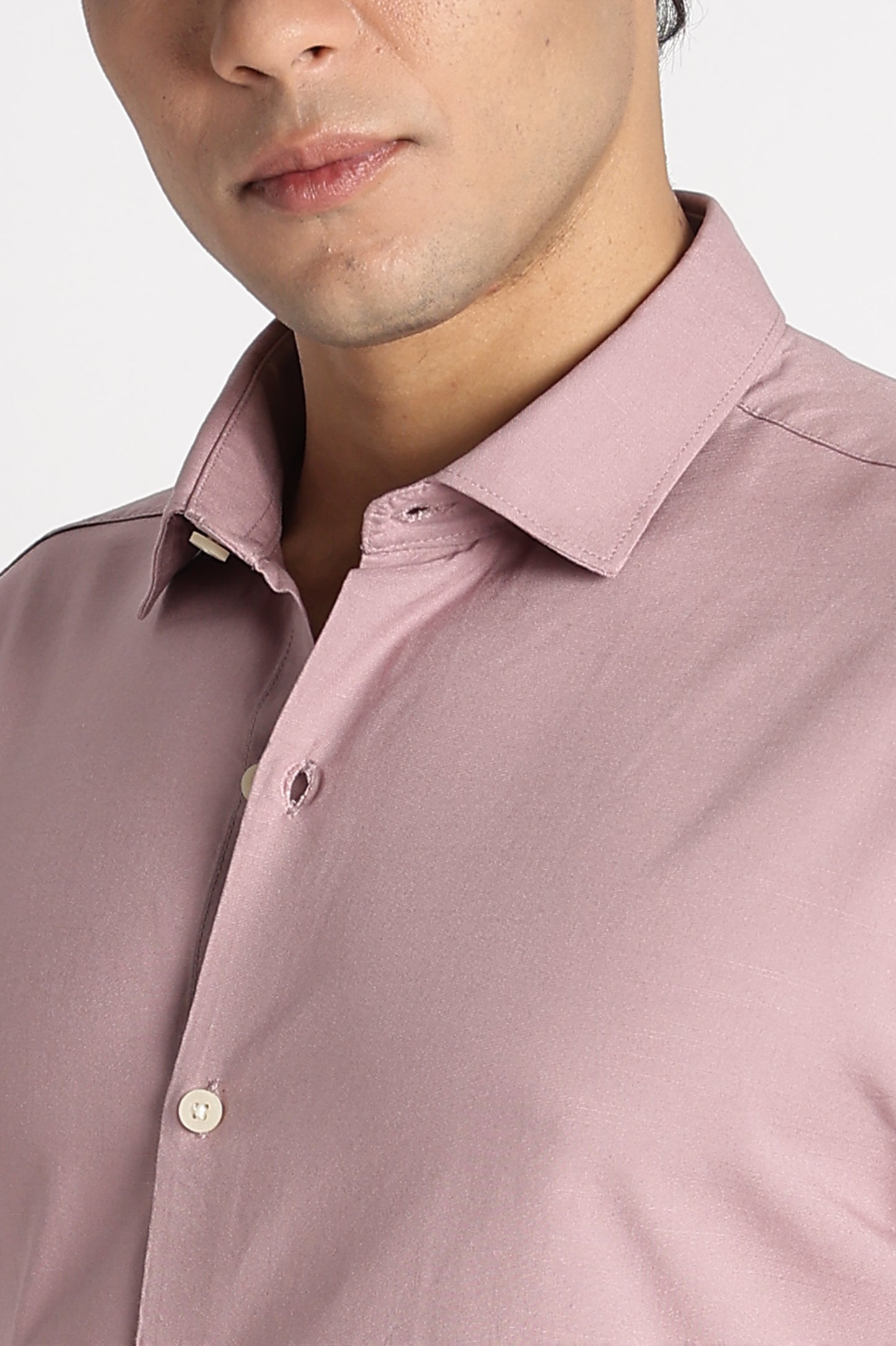 Premium Solid Casual Shirt Pink