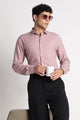 Premium Solid Casual Shirt Pink