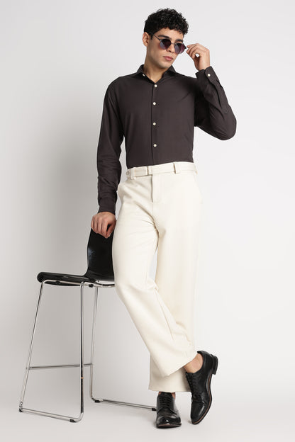 Premium Solid Casual Shirt Dk Green