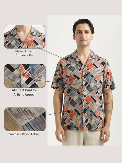 Printed Resort Shirt Red