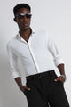 Premium Knitted Slim Fit Casual Shirt White