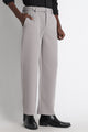 Modern Casual Trousers with Belt Detail Grey