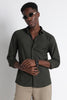 Premium Knitted Slim Fit Casual Shirt Green