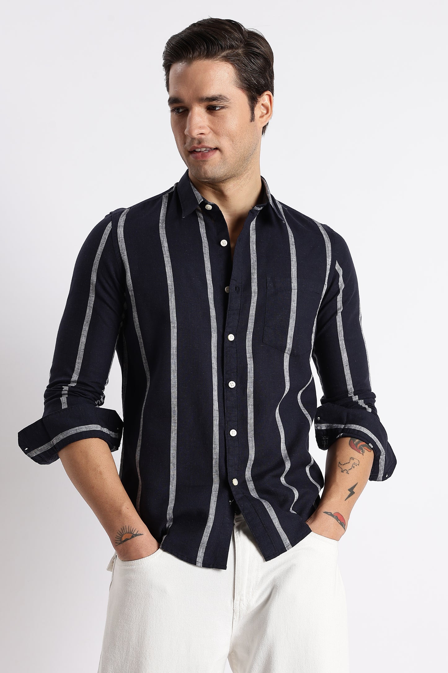 Classic Stripe Shirt Black