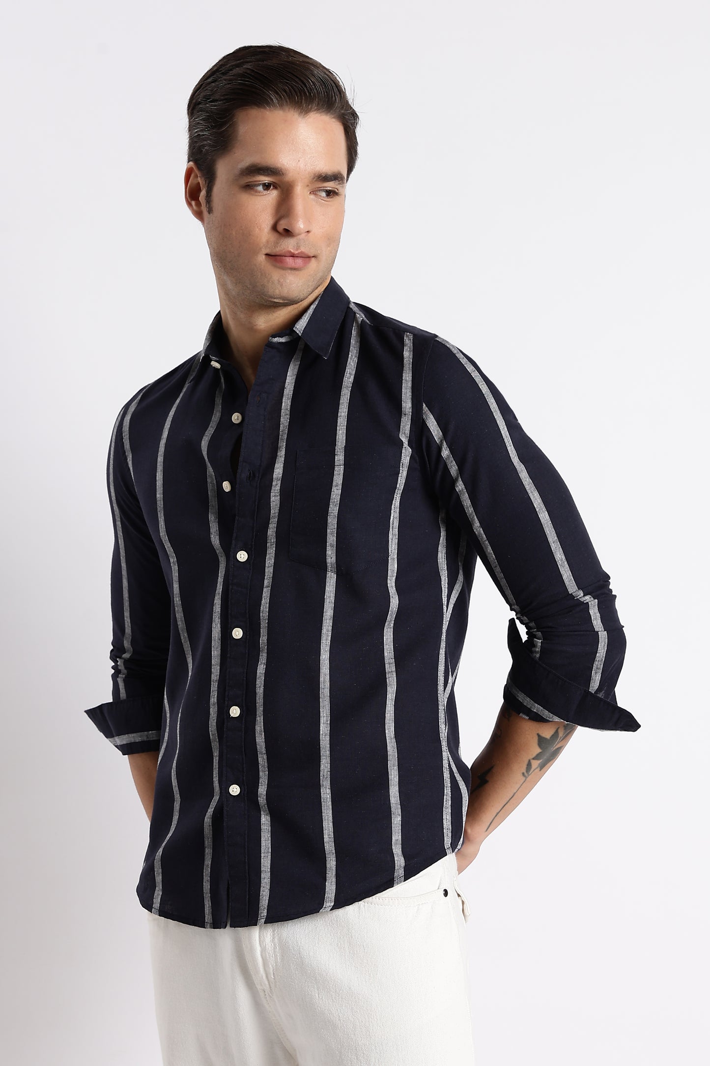 Classic Stripe Shirt Black
