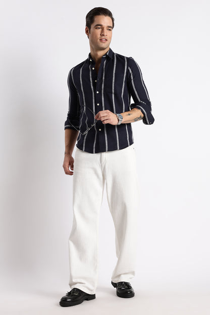 Classic Stripe Shirt Black