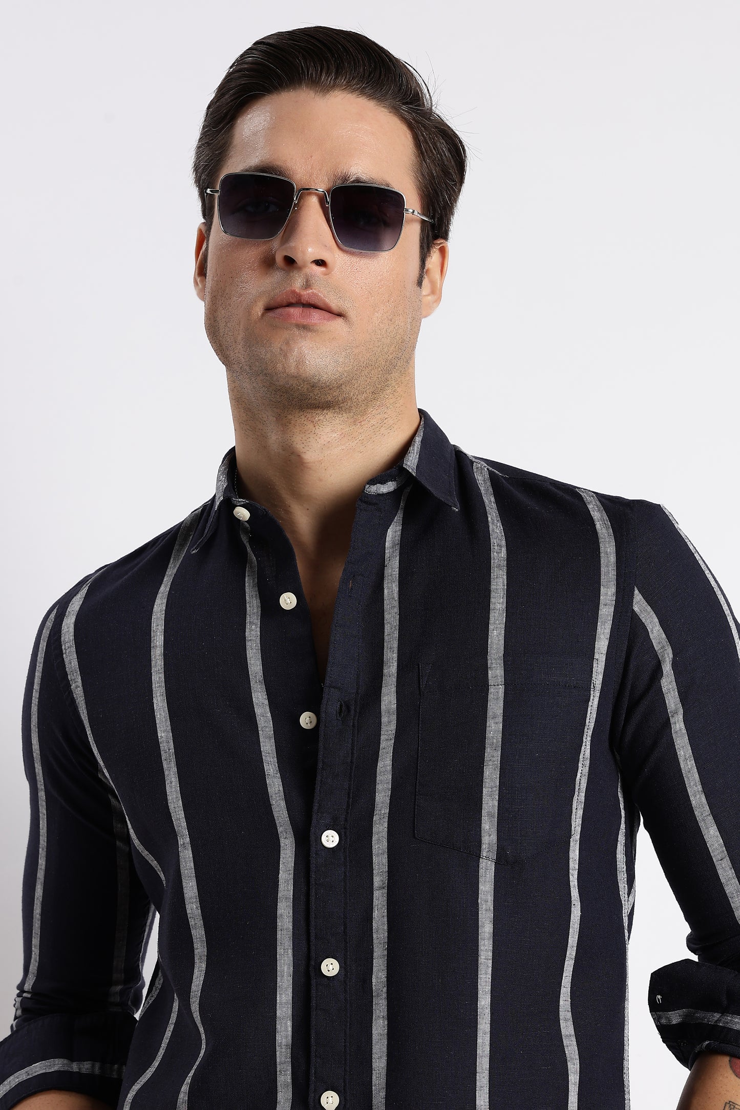 Classic Stripe Shirt Black