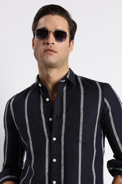 Classic Stripe Shirt Black