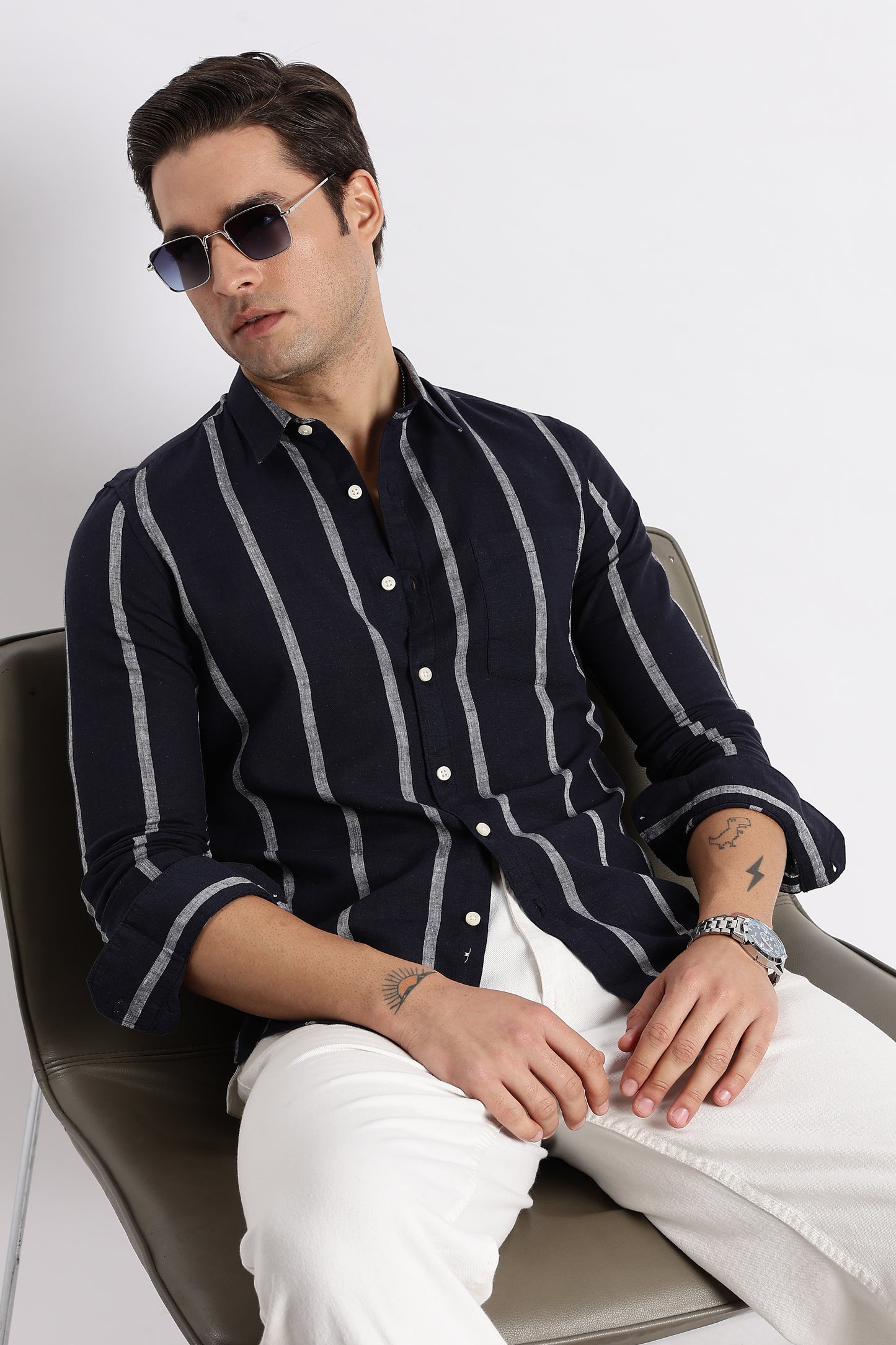 Classic Stripe Shirt Black