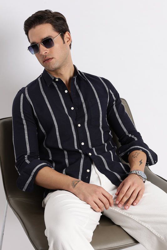 Classic Stripe Shirt Black