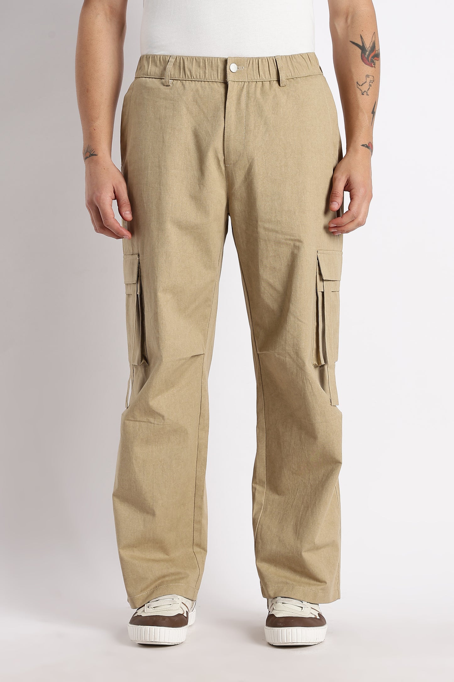 Urban Multi-Pocket Utility Bottoms Steel Khaki