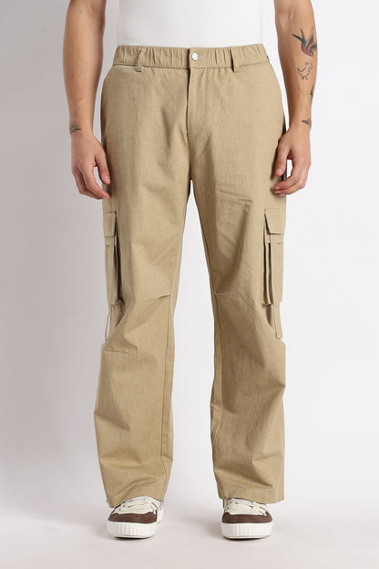 Urban Multi-Pocket Utility Bottoms Steel Khaki