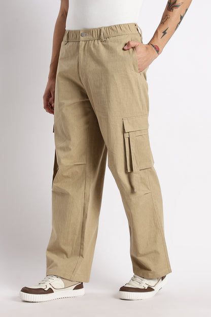 Urban Multi-Pocket Utility Bottoms Steel Khaki