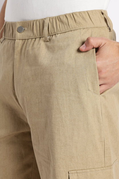 Urban Multi-Pocket Utility Bottoms Steel Khaki