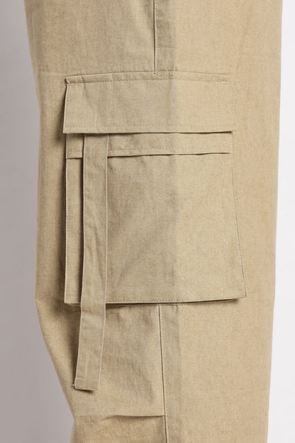 Urban Multi-Pocket Utility Bottoms Steel Khaki