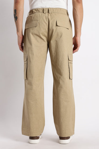 Urban Multi-Pocket Utility Bottoms Steel Khaki