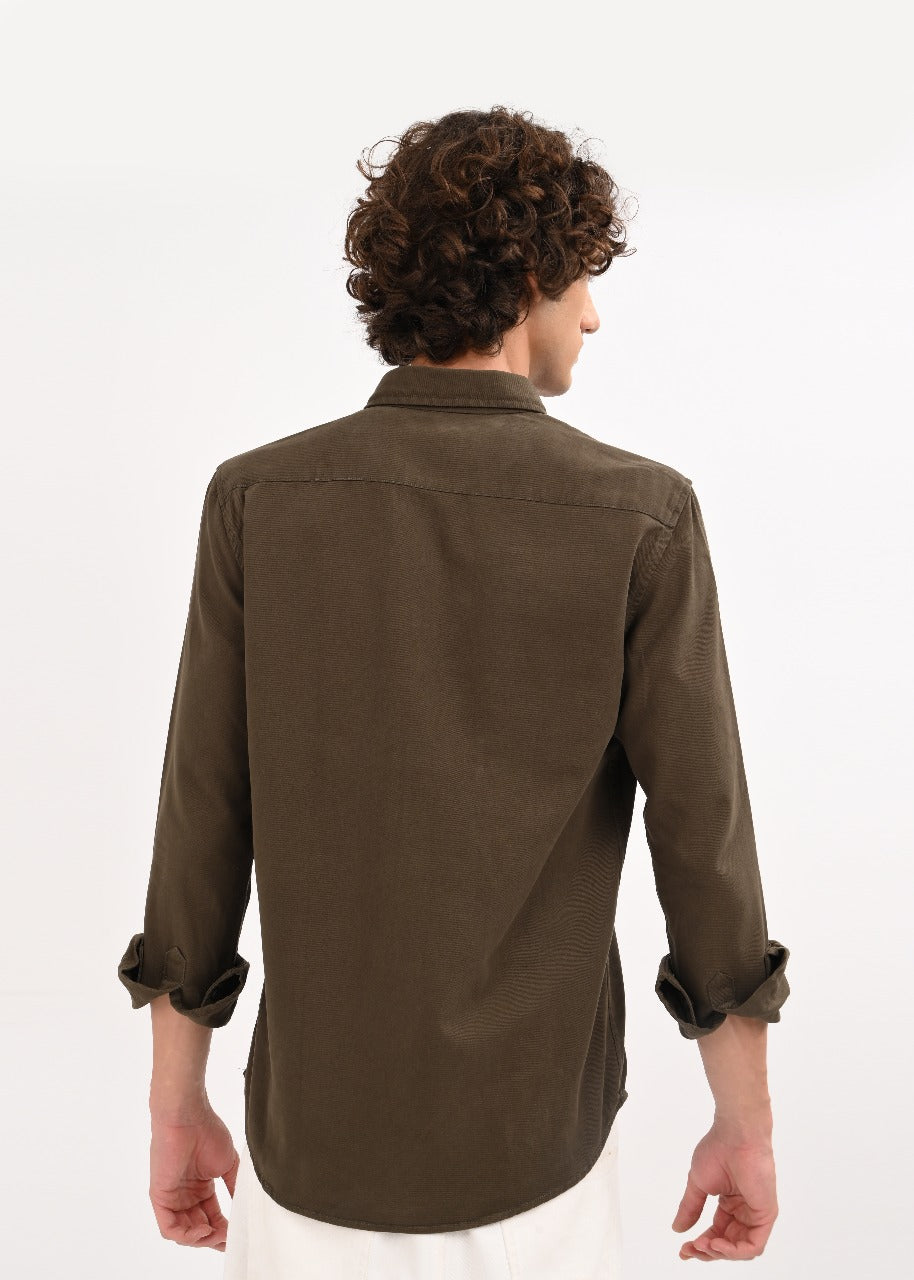 Everyday Essential Solid Shirt Olive