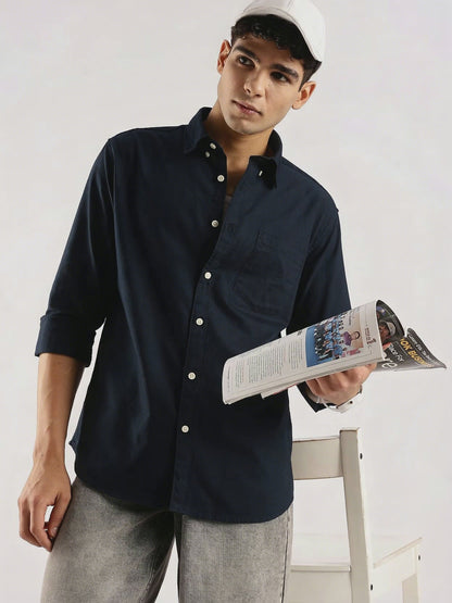 Soft Casual Shirt Dk Navy