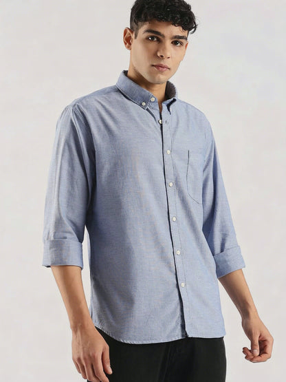 Soft Casual Shirt Royal blue