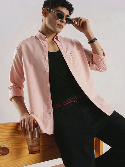 Soft Casual Shirt Peach